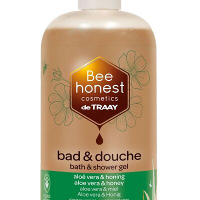 BEE HONEST COSMETICS BAÑO Y DUCHA ALOE VERA Y MIEL GRAN TAMAÑO