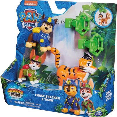 Pack 3 Figuras Jungle Paw Patrol - Modelo elegido al azar