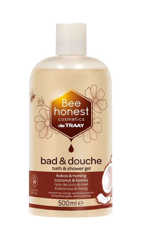 BEE HONEST COSMETICS BATH & SHOWER COCONUT & HONEY BIGSIZE