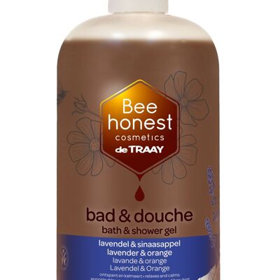 BEE HONEST COSMETICS BATH & SHOWER LAVENDER & ORANGE BIGSIZE
