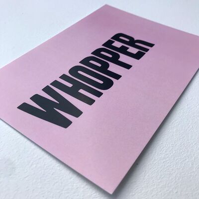 "Whopper" Postcard