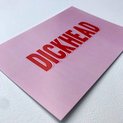 "Dickhead" Postcard