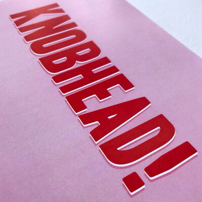 "Knobhead" Postcard