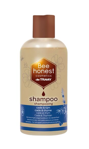 BEE HONEST COSMETICS SHAMPOOING CADE & THYM 250ML (ANTI-PELLICULAIRE)