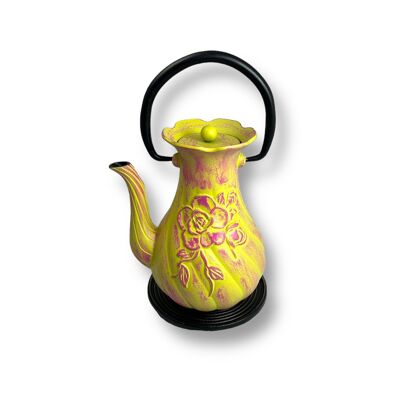 Cast iron teapot, 1st century.0l in yellow