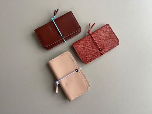 KNOT wallet - leather - terra colors