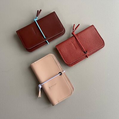 KNOT wallet - leather - terra colors
