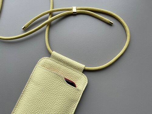 EDGE phone sling - pebble grain leather