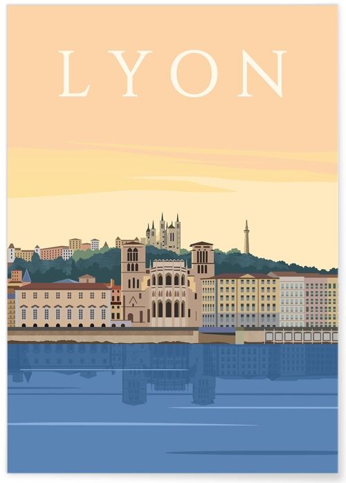 Affiche ville Lyon 4