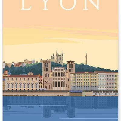 Affiche ville Lyon 4