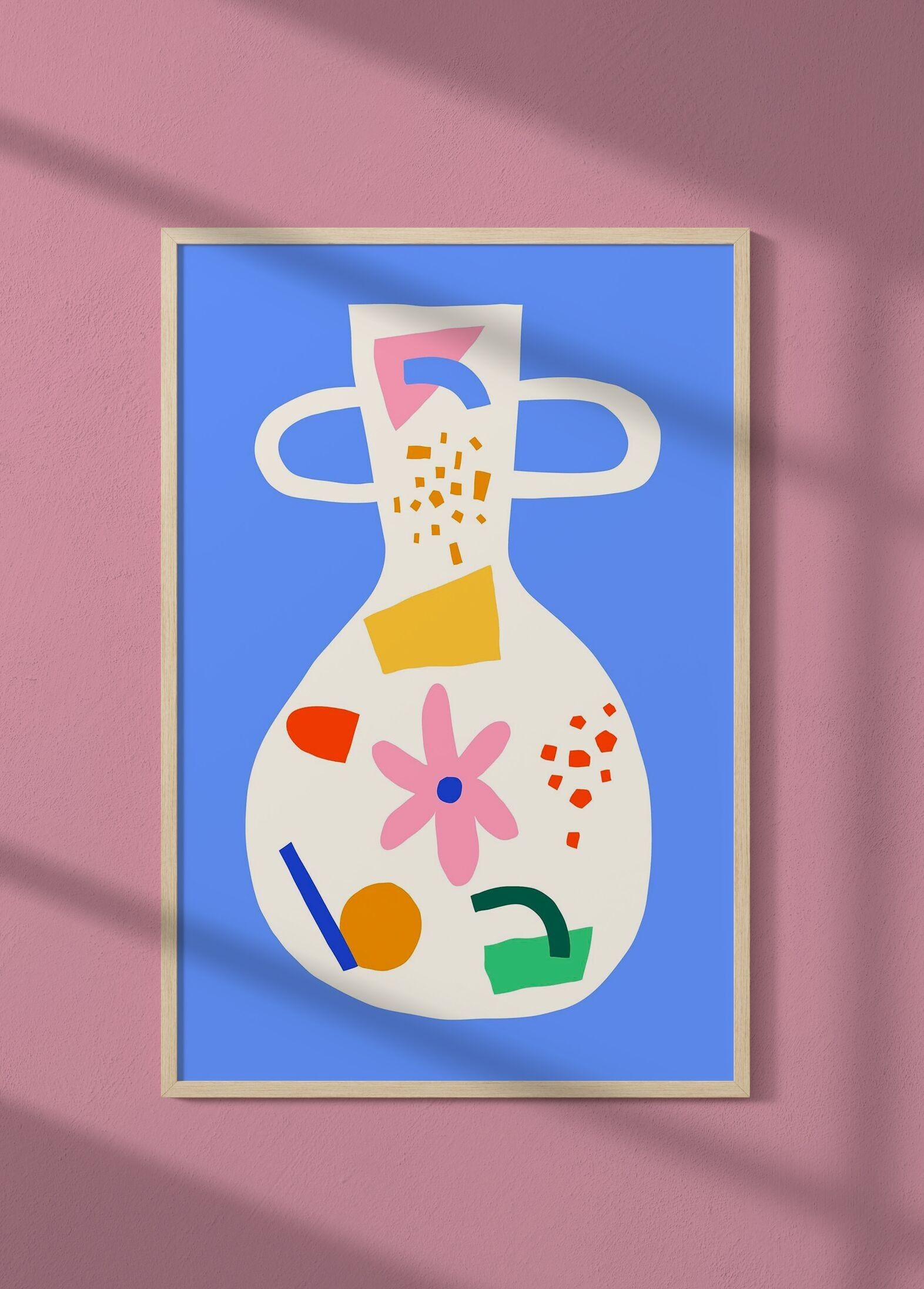 Póster El jarrón de colores