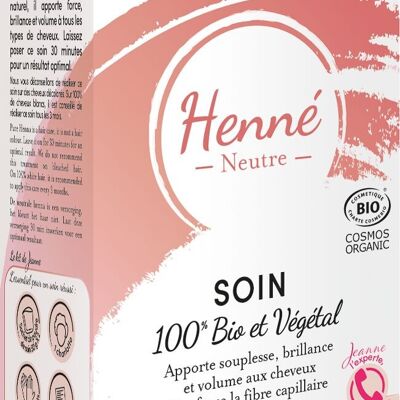 100% ORGANIC & VEGETABLE CARE - Neutral henna