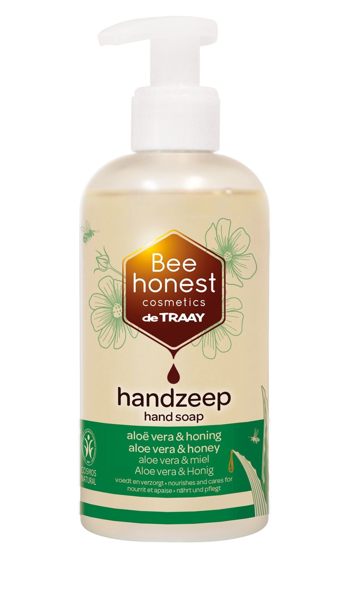BEE HONEST COSMETICS JABÓN DE MANOS ALOE VERA Y MIEL 250ML