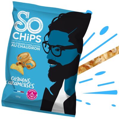 Chips Oignons Caramélisés ROSCOFF A.O.P 125g Label Qualité Artisan