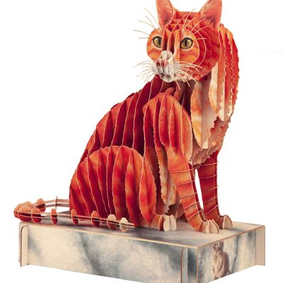 Figurine chat enfichable 3D