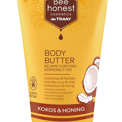 BEE HONEST COSMETICS BODY BUTTER COCONUT & HONEY 150ML