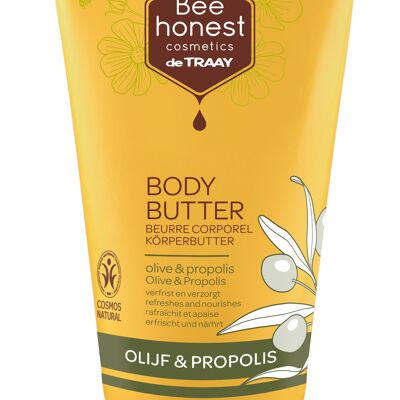 BEE HONEST COSMETICS MANTEQUILLA CORPORAL DE OLIVA Y PROPÓLEO 150ML