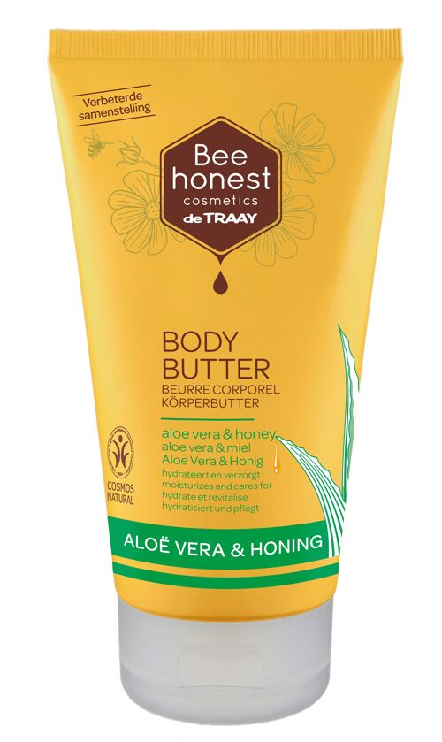 BEE HONEST COSMETICS BEURRE CORPOREL ALOE VERA & MIEL 150ML