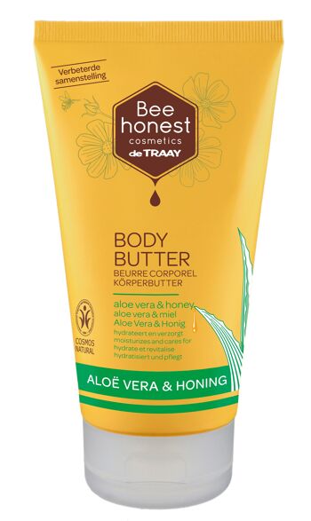 BEE HONEST COSMETICS BEURRE CORPOREL ALOE VERA & MIEL 150ML 1