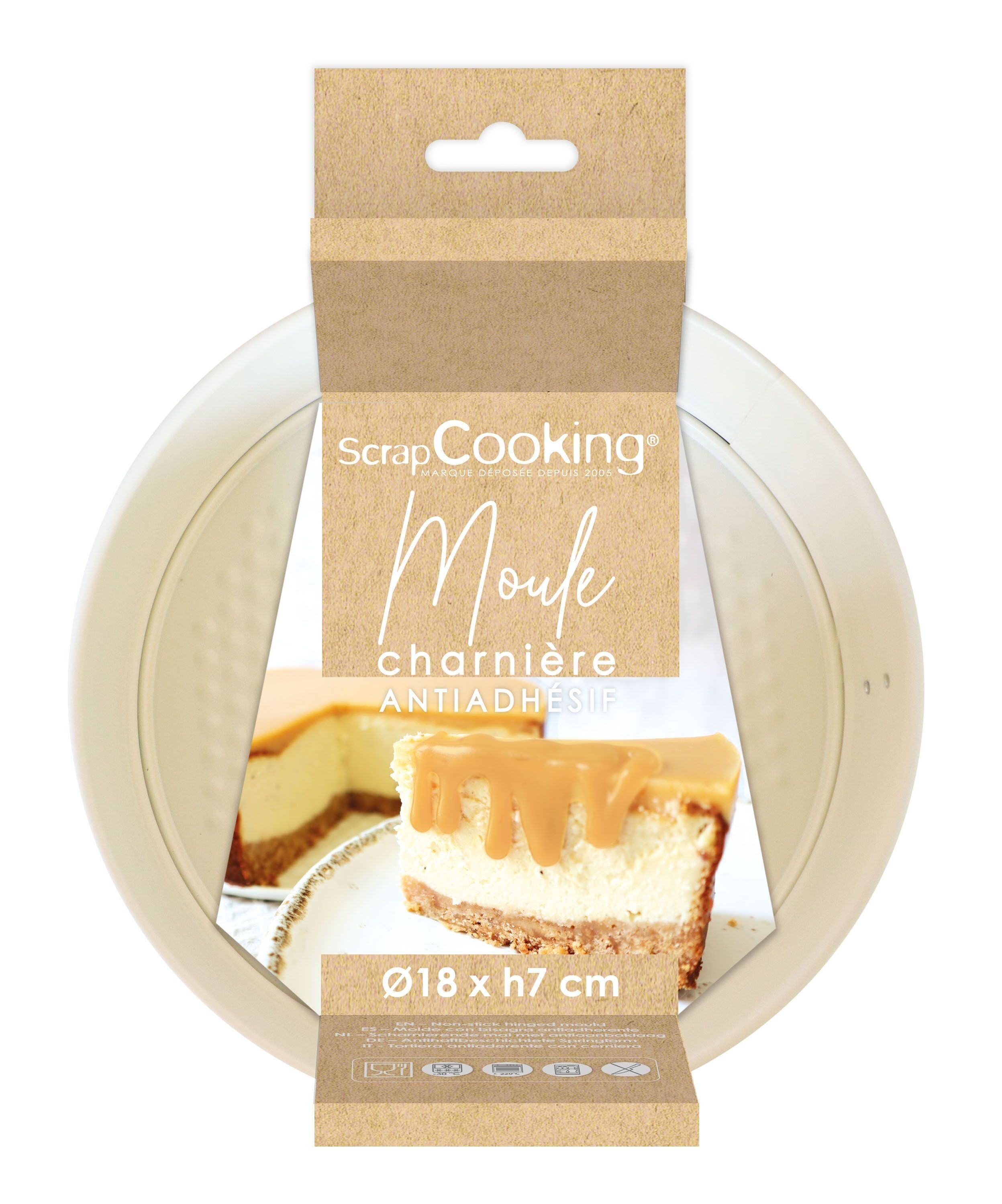 Molde desmontable antiadherente Ø18 cm