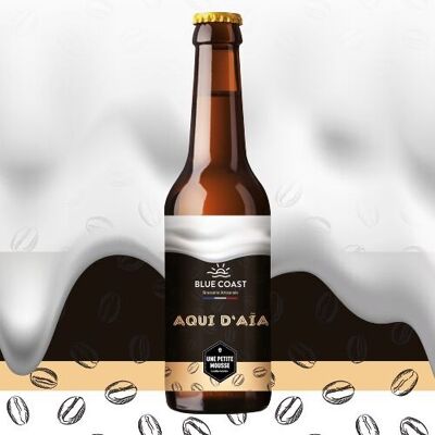 Craft Beer - Aqui D'Aïa - Milk Stout - 33 cl Flasche - BIO - 4,9 %