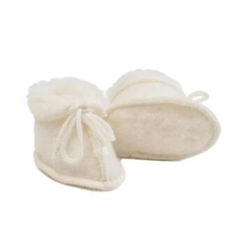 Chaussons en laine bébé/nouveau-né - Naturel 3