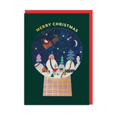 Cartolina di Natale con globo di neve (9709)