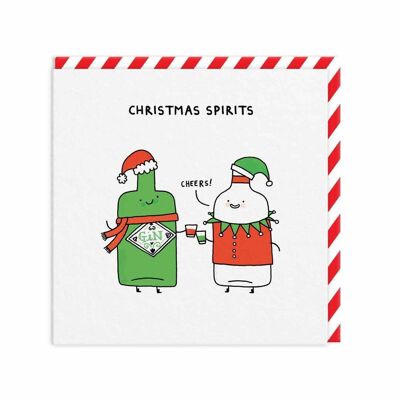 Cartolina di Natale con spiriti natalizi (9719)