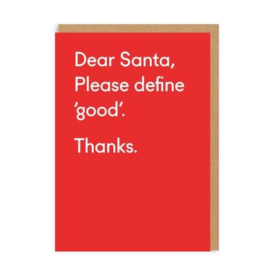 Please Define Good Christmas Card (3370)