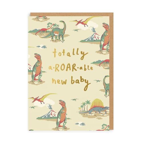 Totally A-Roar-Able New Baby Greeting Card new (5750)