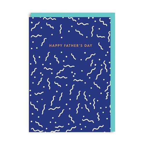 Happy Father's Day Squiggles Greeting Card (7109)