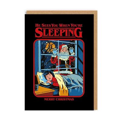 Weihnachtskarte „Er sieht dich, wenn du schläfst“ (7675)