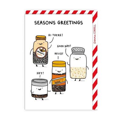 Weihnachtskarte „Seasons Greetings“ (8583)