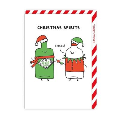 Cartolina di Natale degli spiriti natalizi (8584)
