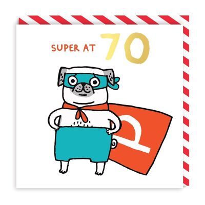 Super at 70 Geburtstagskarte (8629)