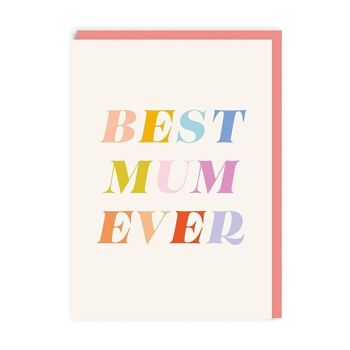 Carte typographique pour la fête des mères de la meilleure maman de tous les temps (8557) 1