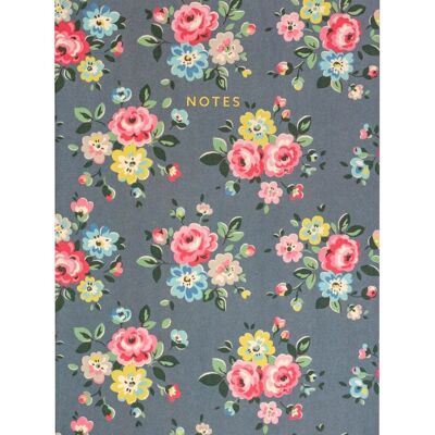 Cath Kidston Schiefergraues Notizbuch mit Blumenmuster (8528)