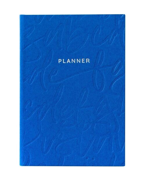 Blue Calligraphy A5ish Planner (6295)