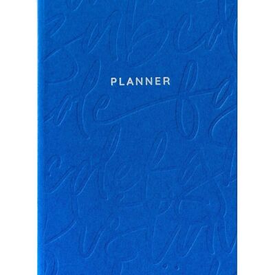 Planificateur A5ish de calligraphie bleue (6295)