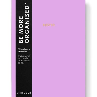 Pastel Purple Linen Notebook (9181)