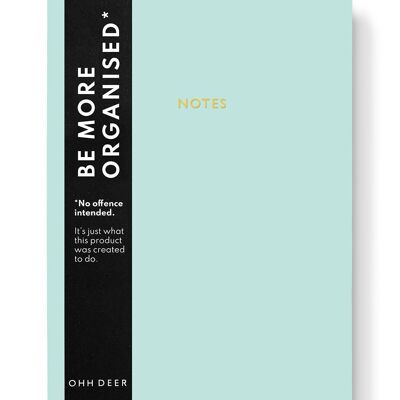 Pastel Blue Linen Notebook (9182)