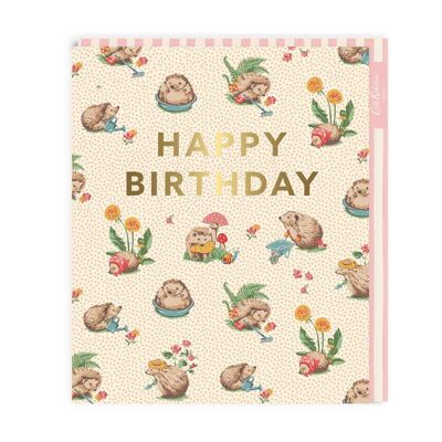 Hedgehogs Happy Birthday Card (8909)
