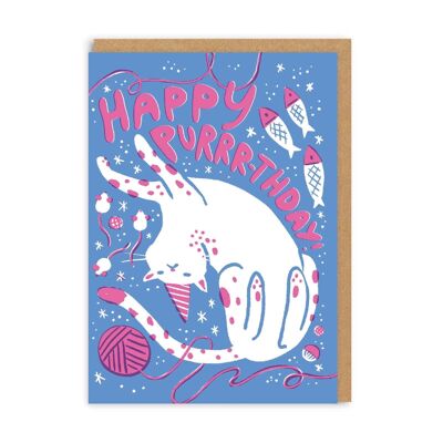 Happy Purrr-thday Geburtstagskarte (9215)