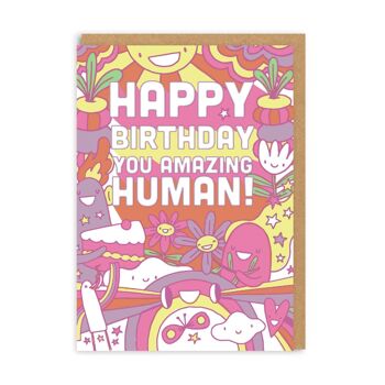 Carte d'anniversaire humaine incroyable (9220) 1