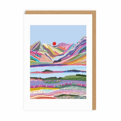 Mountain Sunset Greeting Card (7463)