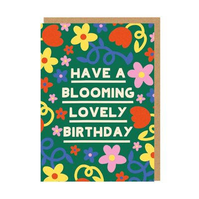 Tener una hermosa tarjeta de cumpleaños floreciente (9225)