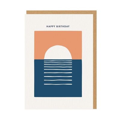Geburtstagskarte „Untergehende Sonne“ (9425)