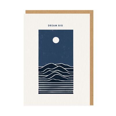 Dream Big Moon Mountains Greeting Card (9426)