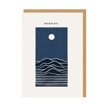 Carte de vœux Dream Big Moon Mountains (9426) 1