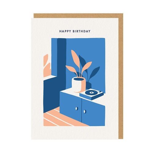 Record Player Birthday Card (9460)